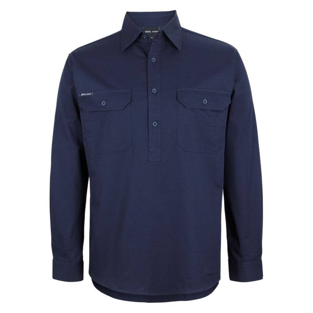 Men's Close Front Long Sleeve 150G Work Shirt