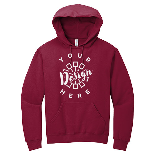 Jerzees 8 oz 50/50 Nublend Adult Hooded Sweatshirt 996M — Cardinal