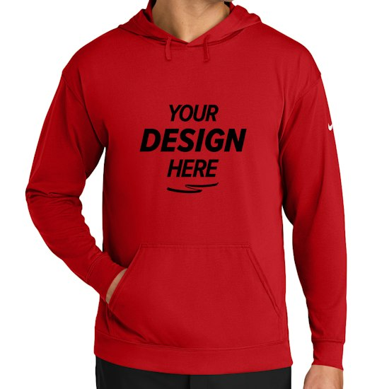 Nike Therma-FIT Pocket Pullover Fleece Hoodie — Red