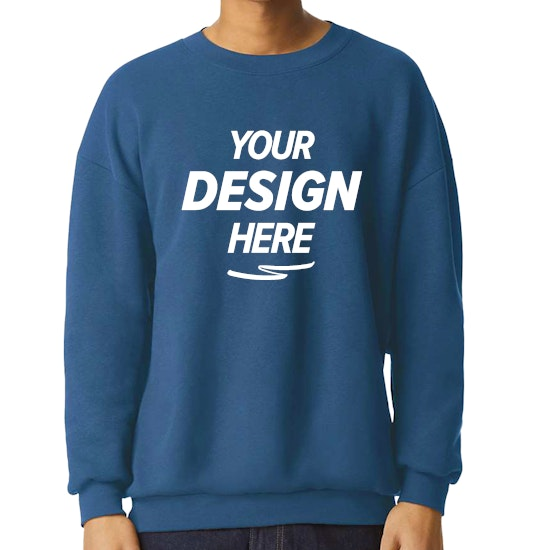 American Apparel ReFlex Fleece Crewneck Sweatshirt — SEA BLUE