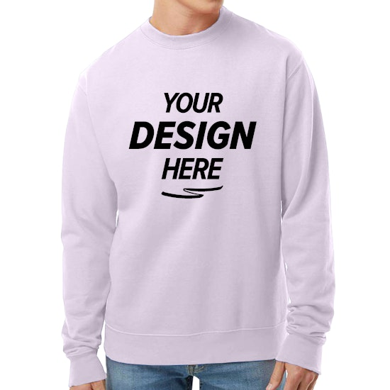 Independent Trading Co. Midweight Crewneck Sweatshirt — Lavender